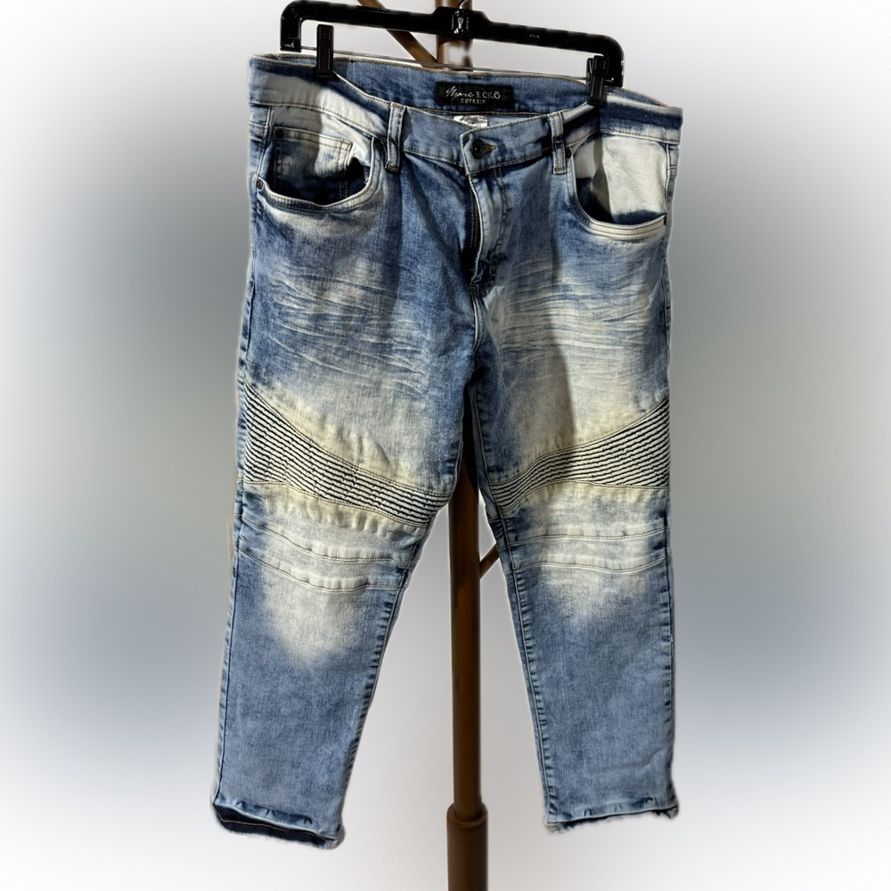 Marc Ecko Cut & Sew Skinny Distressed Jeans 34/30